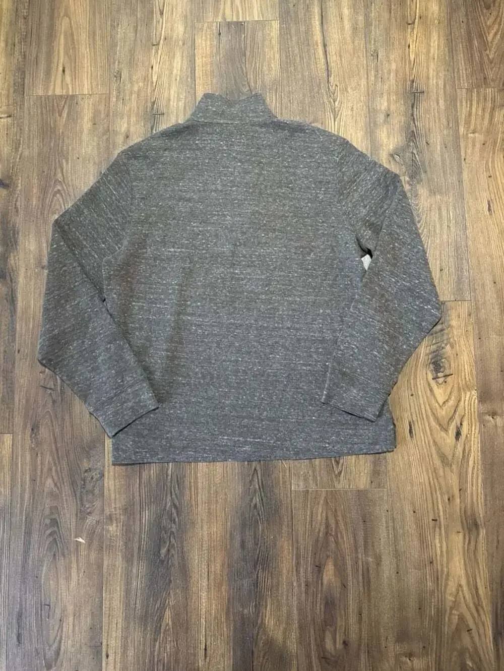 Polo Ralph Lauren Mens Estate Rib Quarter-Zip Pullover Sweater Heather Brown